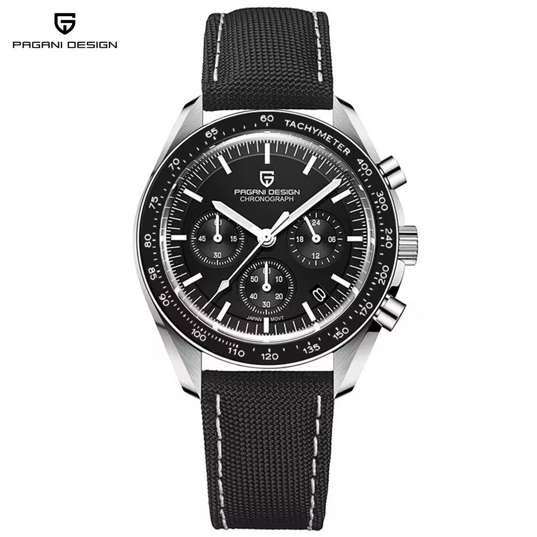 PAGANI DESIGN PD1701 Quartz Men's Watches 40mm Stainless Steel Waterproof Sports Chronograph Wrist Watch Sapphire Dial Glass