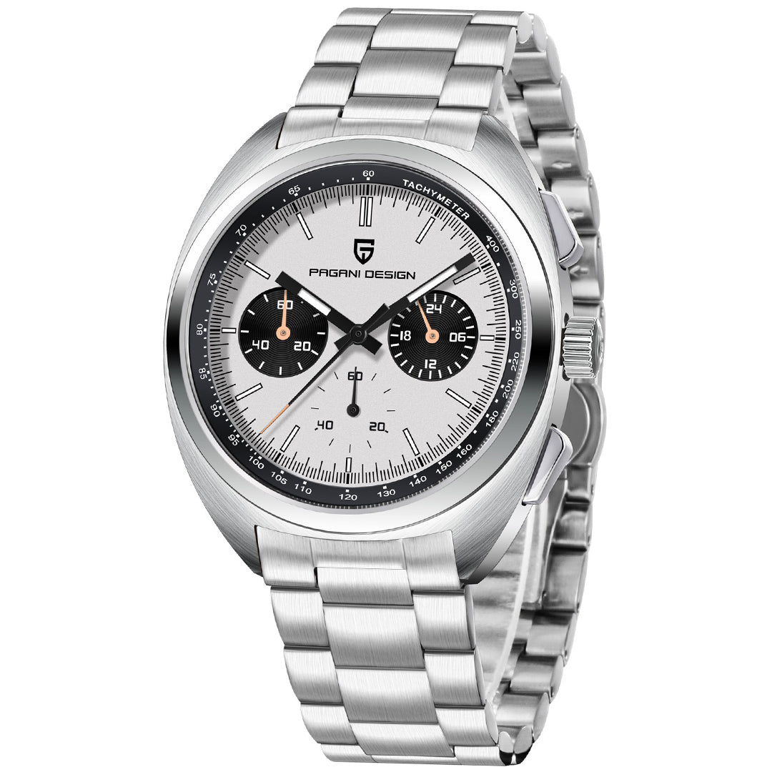 PAGANI DESIGN PD1782 Men's Quartz Watches Chronograph Stainless Steel 40mm Sports Wrist Watch for Men