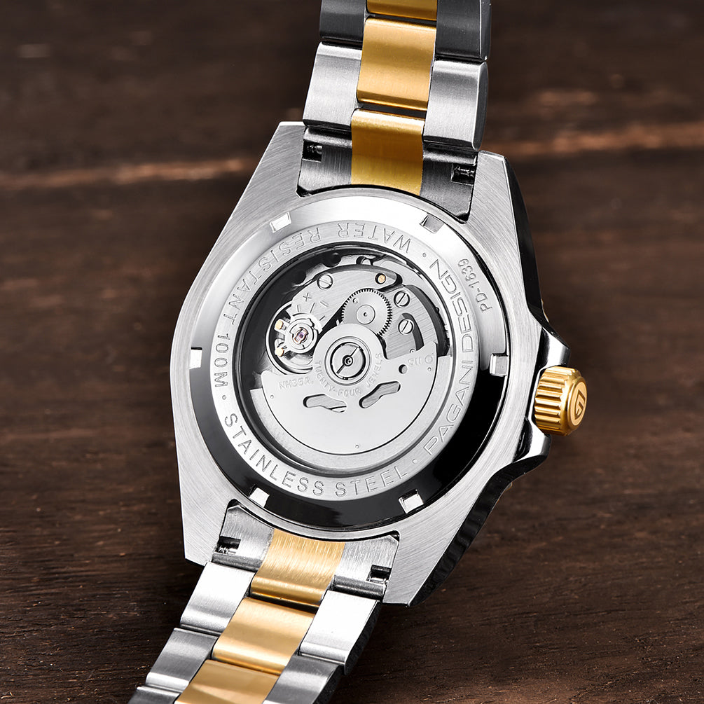 PAGANI DESIGN PD1639 Men's 42mm Business Mechanical Wristwatch NH35A Movement 100M Waterproof Sapphire Watch Mirror