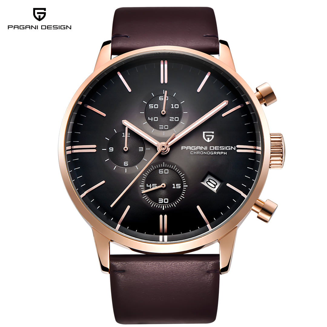 PAGANI DESIGN PD 2720k Luxury Men's Watches Stainless Steel Waterproof Quartz 46.5MM Wrist Watch for Men Chronograph Stop Watch Auto Date