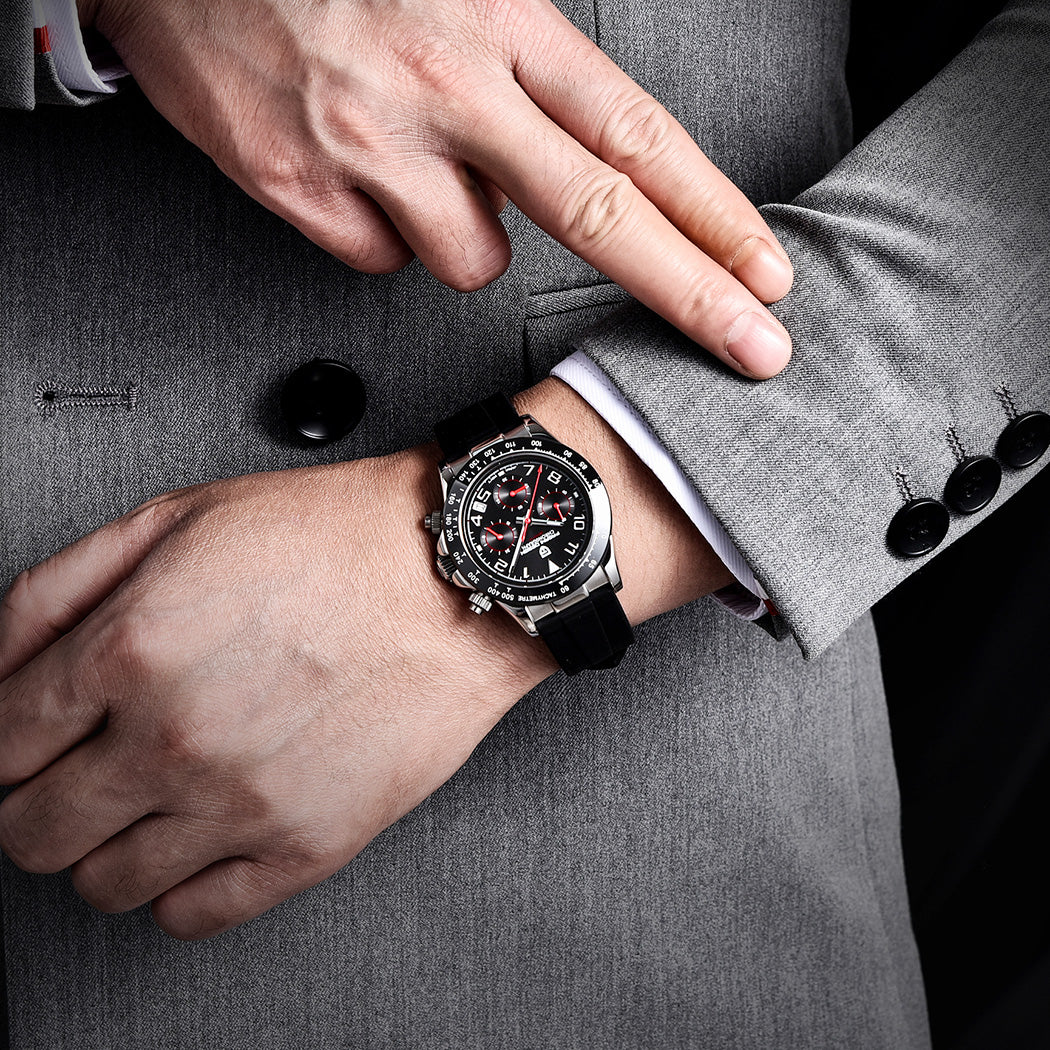 PAGANI DESIGN PD1687 Men's Automatic Watch 40mm Leisure Quartz Watch Silicone Waterproof Ceramic Ring Wristwatch