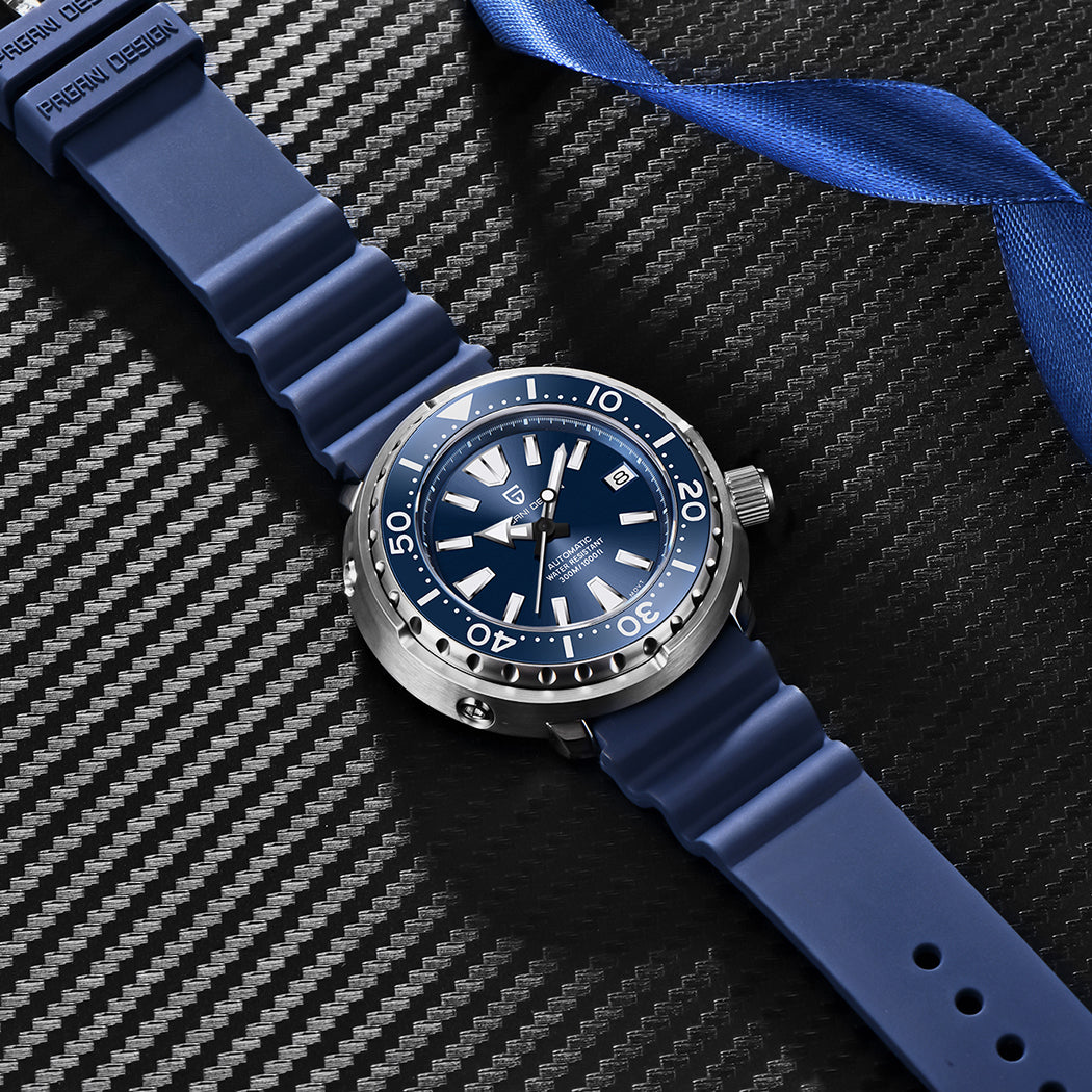 PAGANI DESIGN PD1695 Men's Automatic 42MM Wristwatch 300M Diving Mechanical Wristwatch Luxury Sapphire Glass Ceramic Ring Men's Wristwatch
