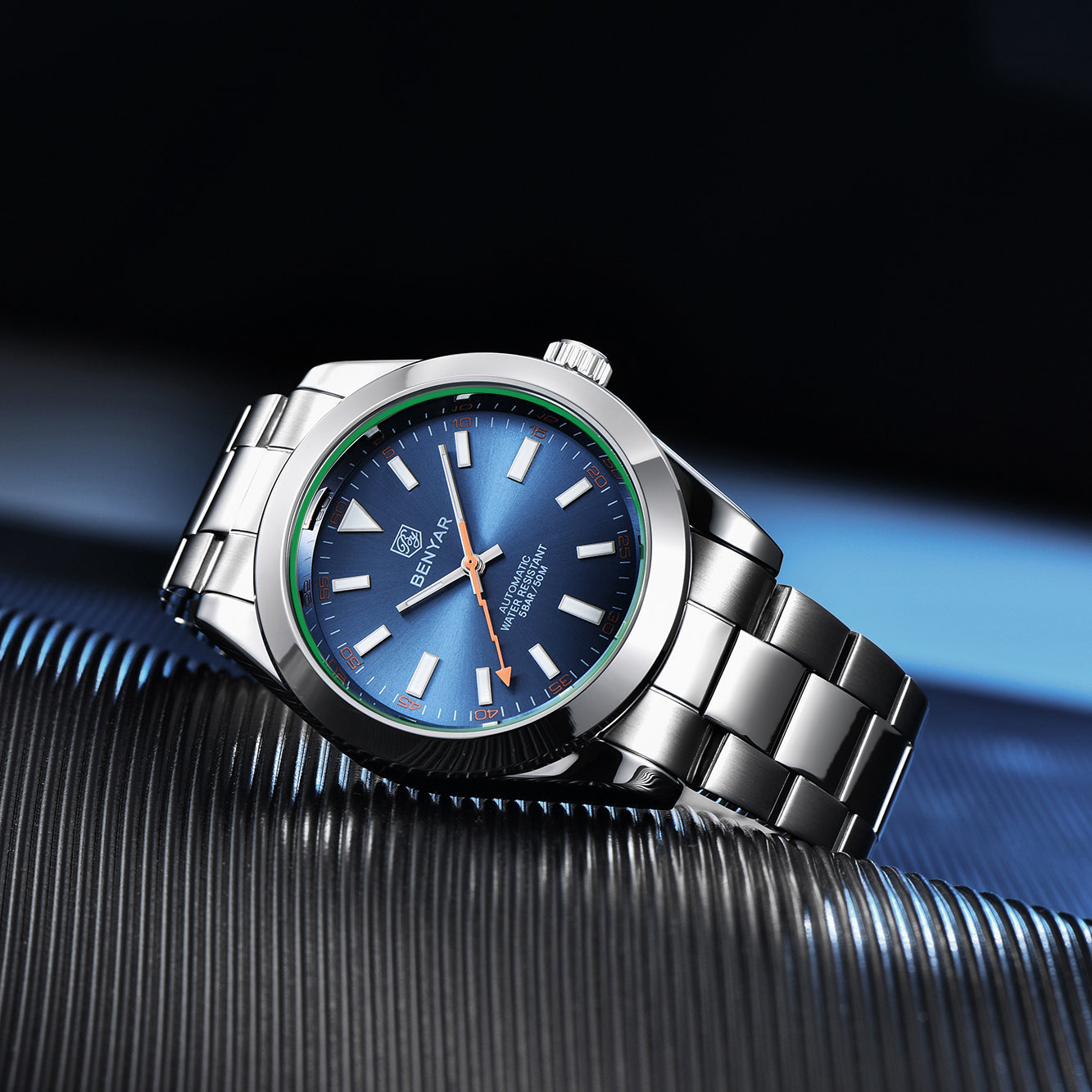 BENYAR BY 5176 Men Mechanical Watches  Sapphire Luxury Brand  41MM Automatic watch men 100M Waterproof Sport watch