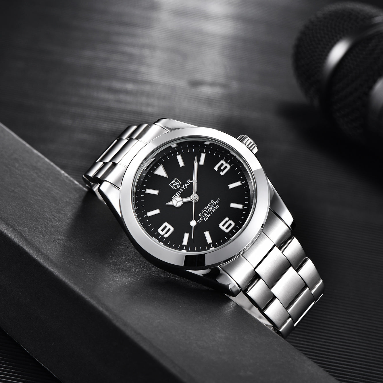 BENYAR BY 5177 New  Automatic Men Watches Top Brand Waterproof Luxury 41mm  Men Mechanical Wristwatch Stainless Steel