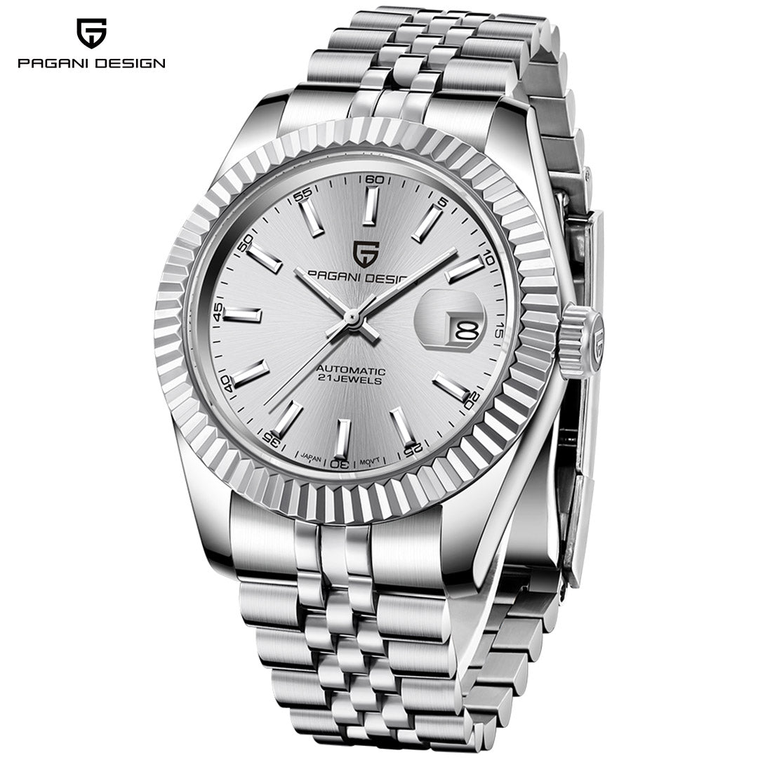 PAGANI DESIGN PD1645 Men's 42mm Business Mechanical Wristwatch NH35A Movement 100M Waterproof Sapphire Watch Mirror