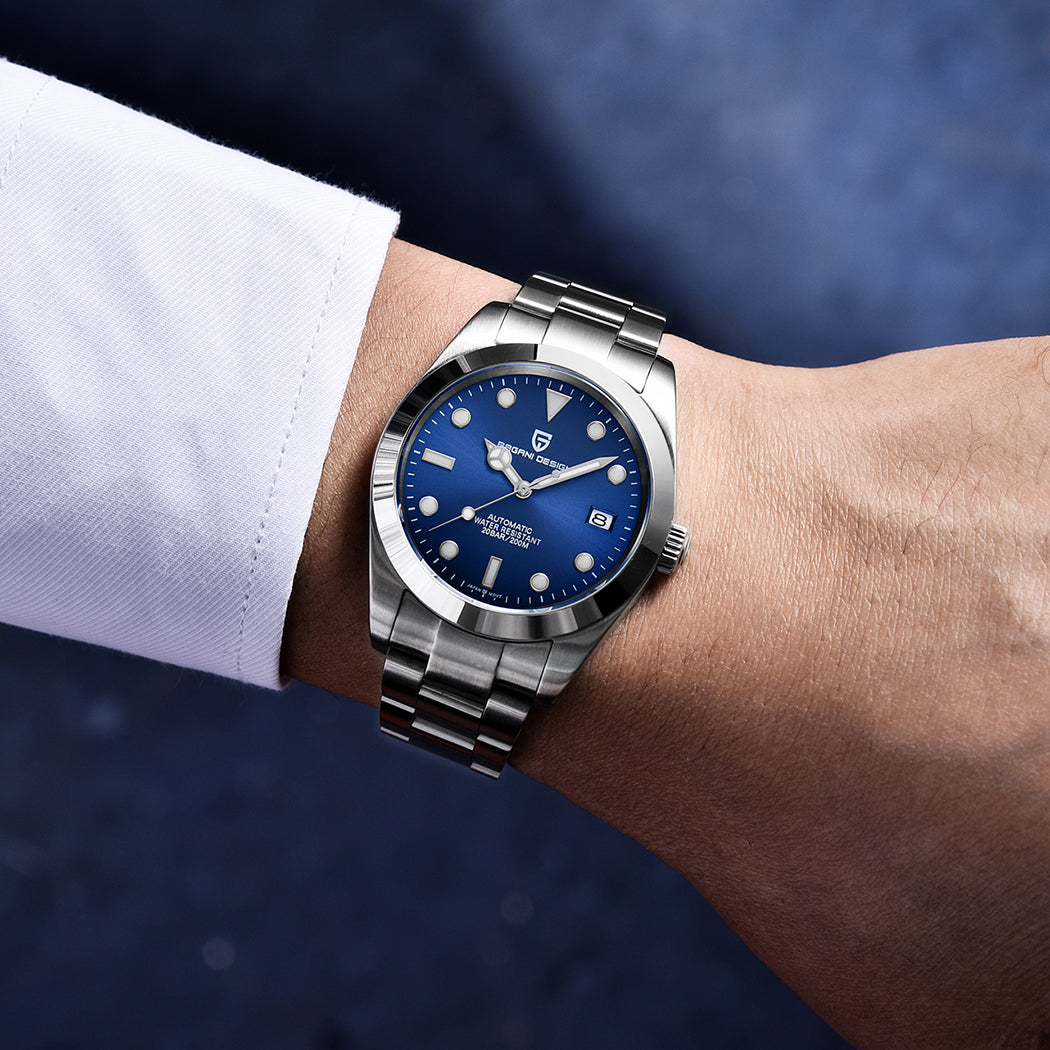 PAGANI DESIGN Men's Watch PD1692 Automatic Machine 40MM Stainless Steel Watch Sapphire Glass AR Coated Watch 20bar Waterproof
