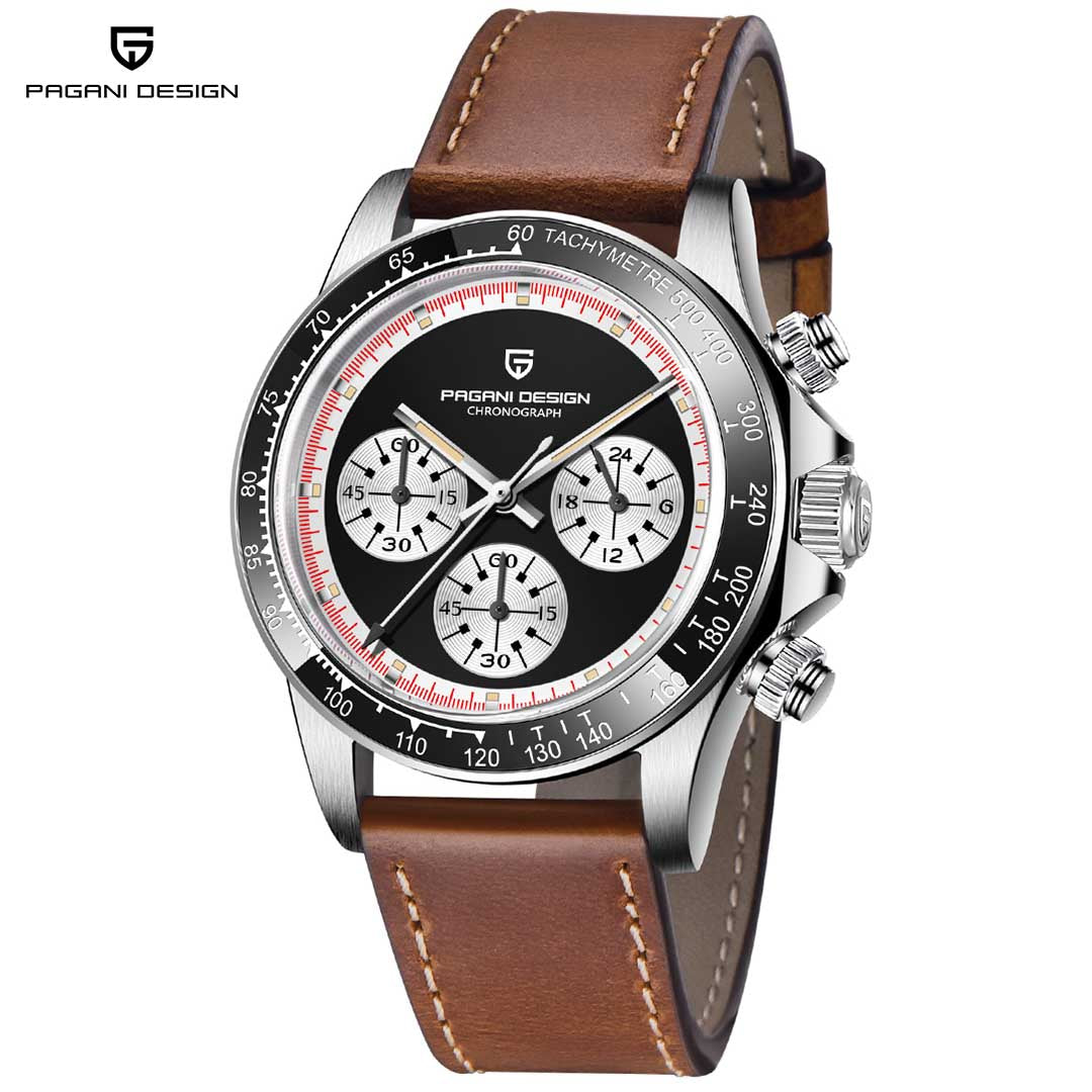 PAGANI DESIGN PD1676 Men's Quartz Watches 40mm Stainless Steel Chronograph Wrist Watches for Men