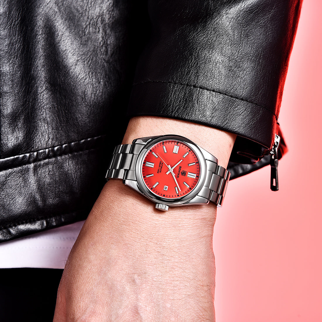 BENYAR BY 5185 Automatic Watch  Mens Watches Top Brand Luxury 39MM Mechanical Wristwatch 100m Waterproof  For Men Watch