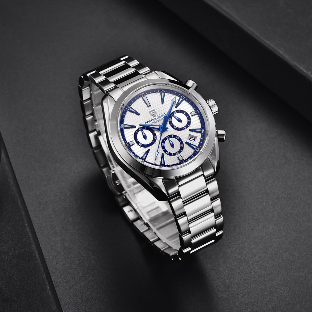 PAGANI DESIGN PD 1712 New Chronograph Men's Watches 40mm Classic Quartz Watch Sapphire 100m Waterproof Sports Business Wrist Watch for Men
