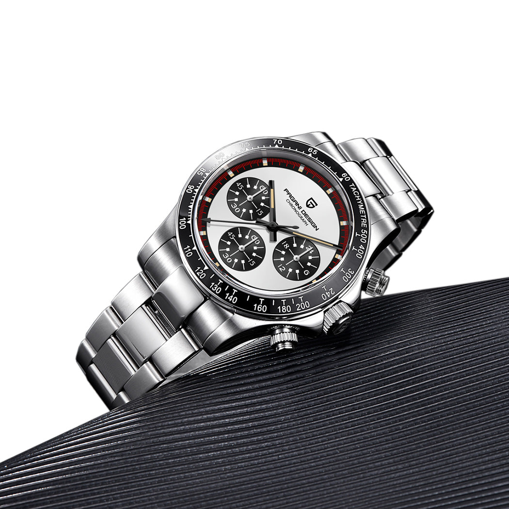 PAGANI DESIGN PD1676 Men's Quartz Watches 40mm Stainless Steel Chronograph Wrist Watches for Men